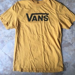 Mustard yellow vans cotton tee